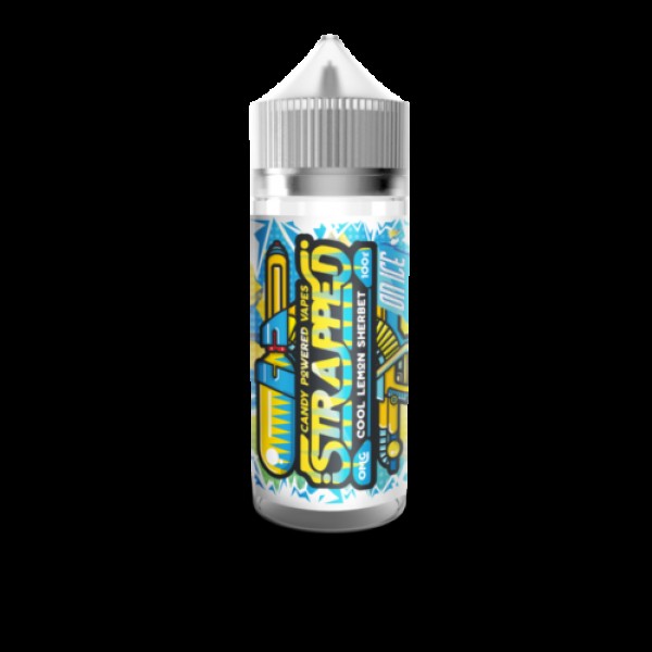 COOL LEMON SHERBET ON ICE BY STRAPPED E-LIQUID 100ML SHORTFILL 70VG VAPE