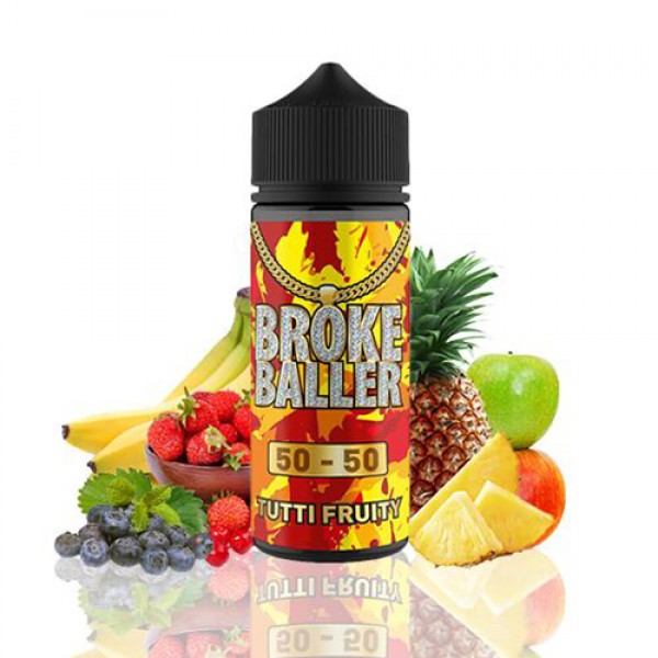Tutti Frutti by Broke Baller 100ml E Liquid Juice 50vg 50pg Vape
