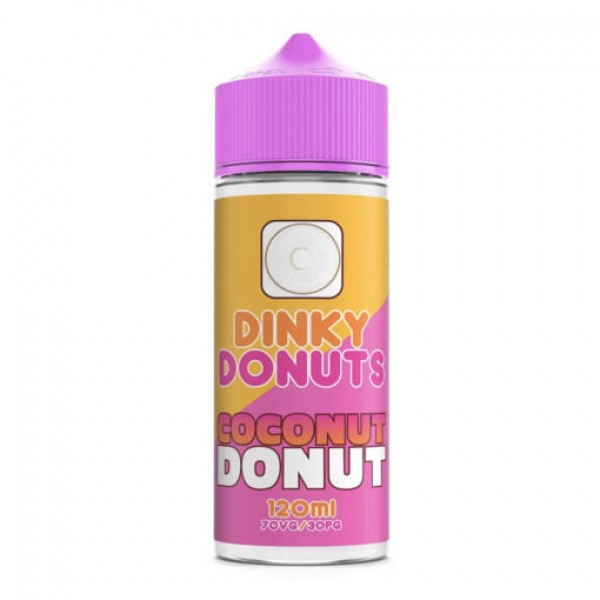Coconut Donut By Dinky Donuts 100ML E Liquid 70VG Vape 0MG Juice Shortfill