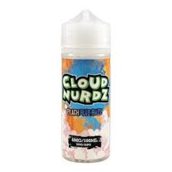 CLOUD NURDZ PEACH BLUE RAZ 100ML E LIQUID SHORTFILL 70VG JUICE