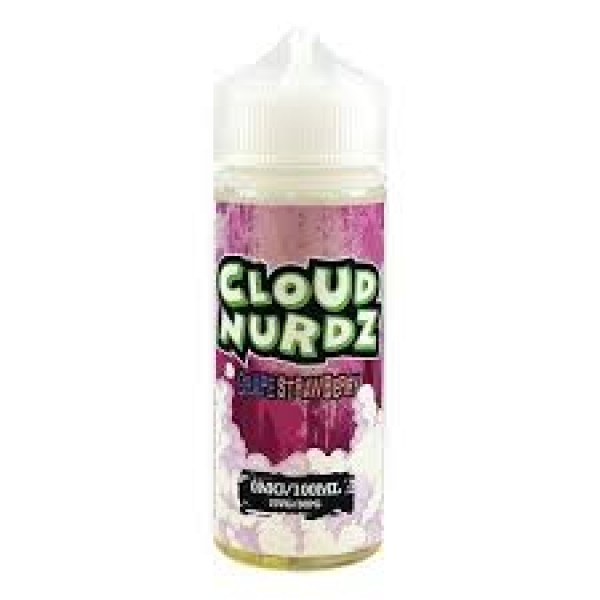 CLOUD NURDZ GRAPE STRAWBERRY ICED 100ML E LIQUID SHORTFILL 70VG JUICE