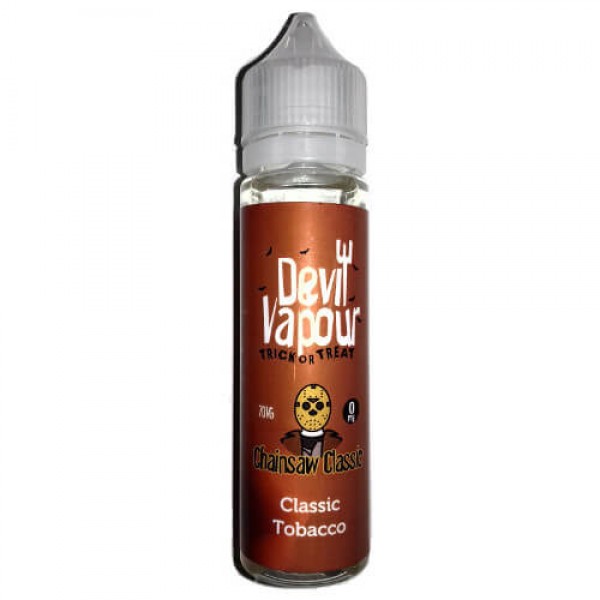 Classic Tobacco by Devil Vapour 50ML E Liquid 70VG Vape 0MG Juice Shortfill
