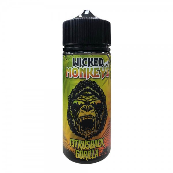 Citrusback Gorilla By Wicked Monkeys 100ML E Liquid 70VG Vape 0MG Juice
