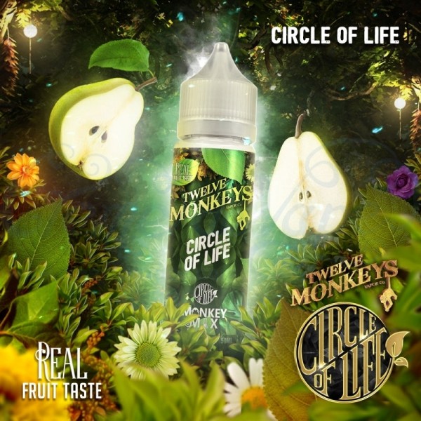 CIRCLE OF LIFE E-LIQUID BY TWELVE 12 MONKEYS  SHORTFILL 65VG 50ML