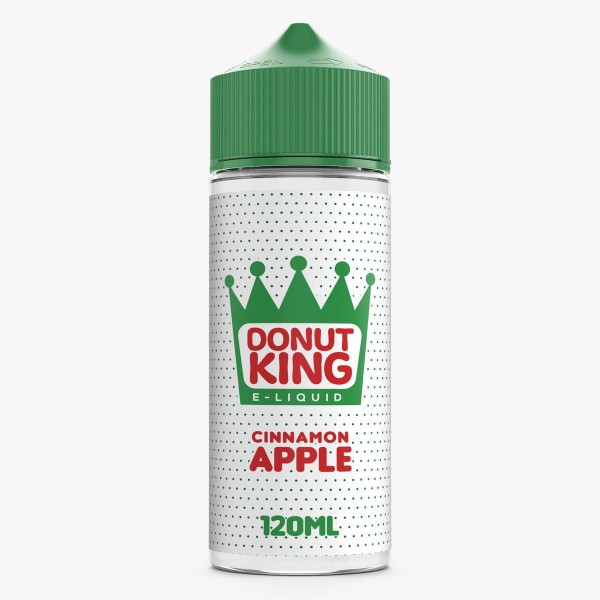 Cinnamon Apple by Donut King. 70VG/30PG E-liquid, 0MG Vape, 100ML Juice