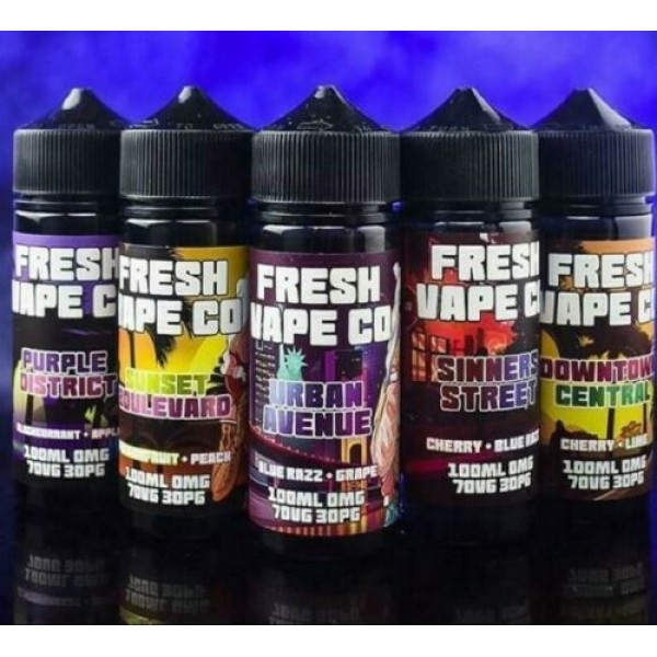 Urban Avenue by Fresh Vape Co. 100ML E-Liquid, 0MG Vape, 70VG/30PG Juice