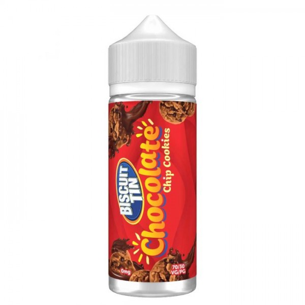 Chocolate Chip Cookie By Biscuit Tin 100ML E Liquid 70VG/30PG Vape 0MG Juice Short Fill