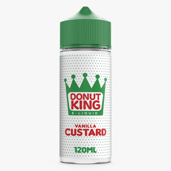 Vanilla Custard by Donut King. 70VG/30PG E-liquid, 0MG Vape, 100ML Juice