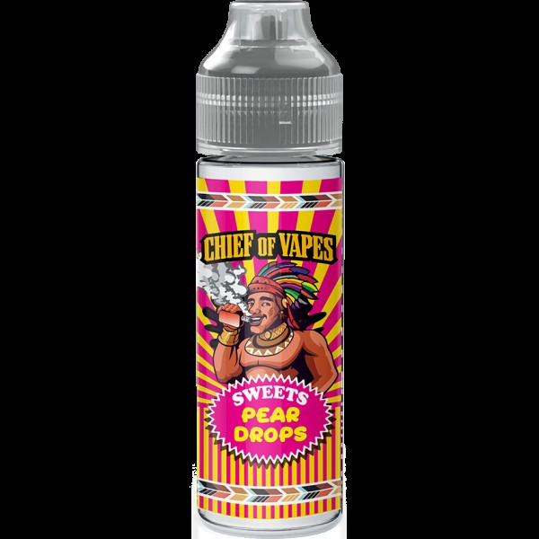 Chief Of Vapes Pear Drops 50ml E Liquid Juice 70vg Vape Shortfill Subohm