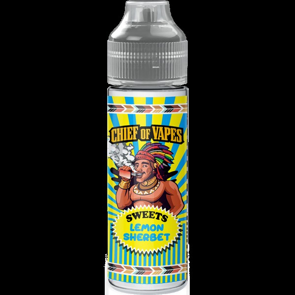 Chief Of Vapes Lemon Sherbet 50ml E Liquid Juice 70vg Vape Shortfill Subohm