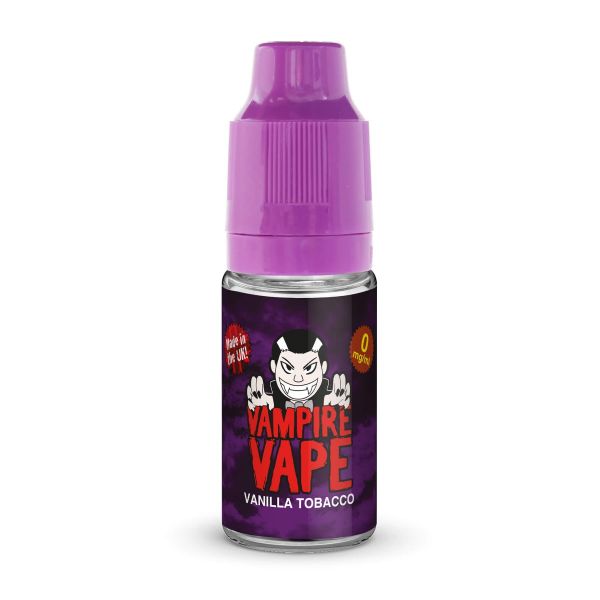 Vanilla Tobacco By Vampire Vape 10ML E Liquid. All Strengths Of Nicotine Juice