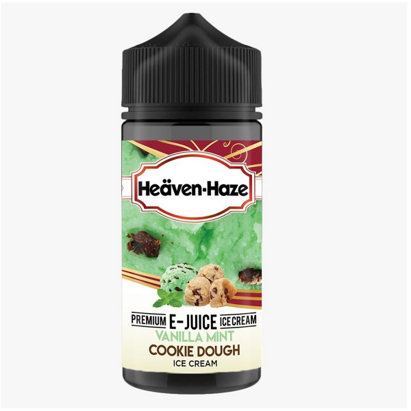 Vanilla Mint Cookie Dough Ice Cream By Heaven Haze 100ML E Liquid 70VG Vape 0MG Juice