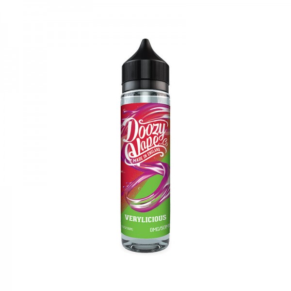 Verylicious by Doozy Vape 0MG 50ML E-liquid. 70VG/30PG Vape Juice