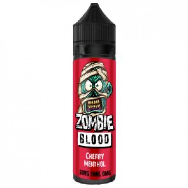 Cherry Menthol By Zombie Blood 50ML E Liquid 50VG Vape 0MG Juice
