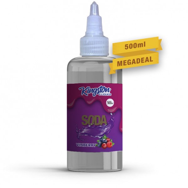 Vinberry Soda by Kingston 500ML E Liquid 70VG Vape 0MG Juice