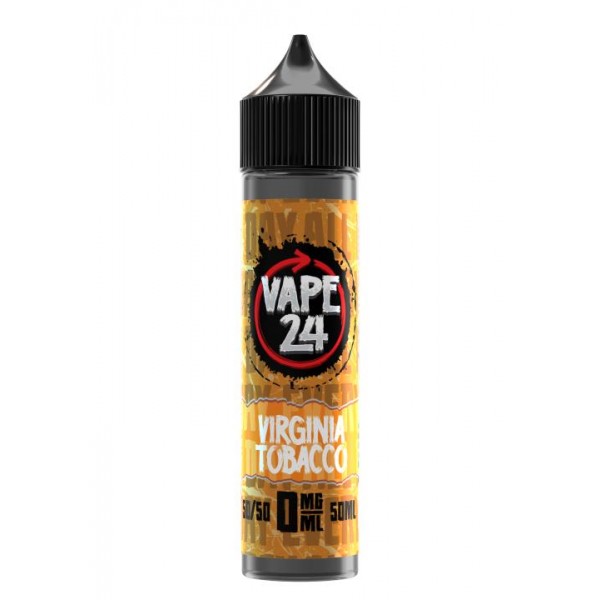 Virginia Tobacco Flavour By Vape 24, 50ML E Liquid, 50VG Vape, 0MG Juice