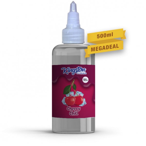 Cherry Chill by Kingston 500ML E Liquid 70VG Vape 0MG Juice