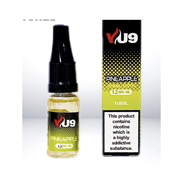 VU9 Pineapple 10ml E Liquid TPD Compliant 70VG Vape Juice Multibuy