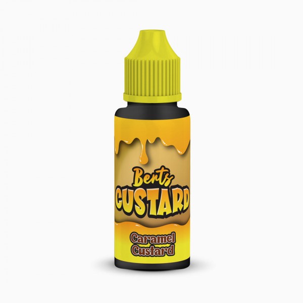 Caramel Custard By Berts Custard 100ML E Liquid 70VG Vape 0MG Juice