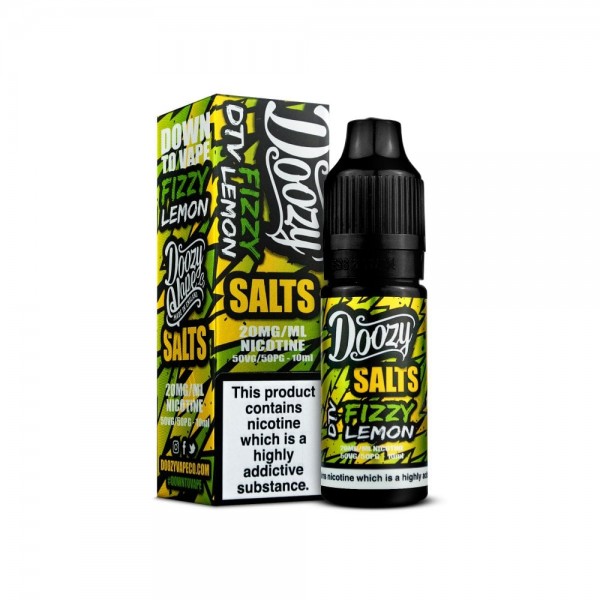 Fizzy Lemon By Doozy Nic Salts 10ML E Liquid 50VG Vape 10MG/20MG Juice