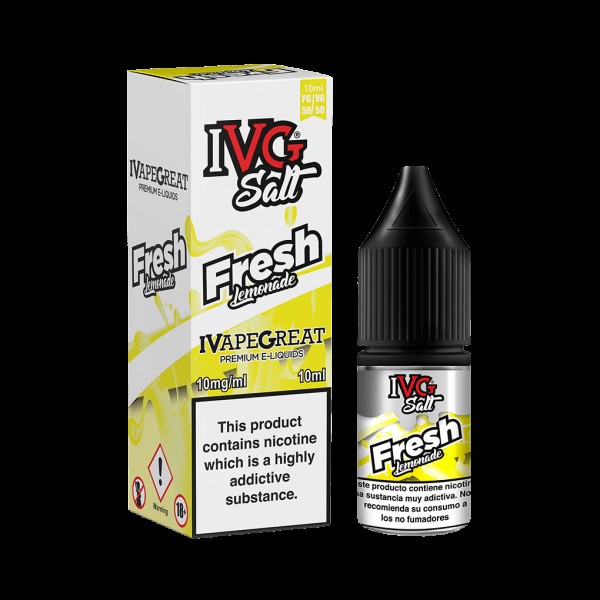 Fresh Lemonade by IVG Nic Salt 10ML E Liquid 10MG/20MG Vape 50VG Juice