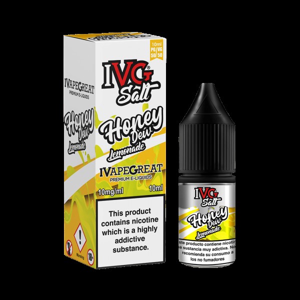 Honeydew Lemonade by IVG Nic Salt 10ML E Liquid 10MG/20MG Vape 50VG Juice