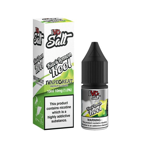 Kiwi Lemon Kool by IVG Nic Salt 10ML E Liquid 10MG/20MG Vape 50VG Juice