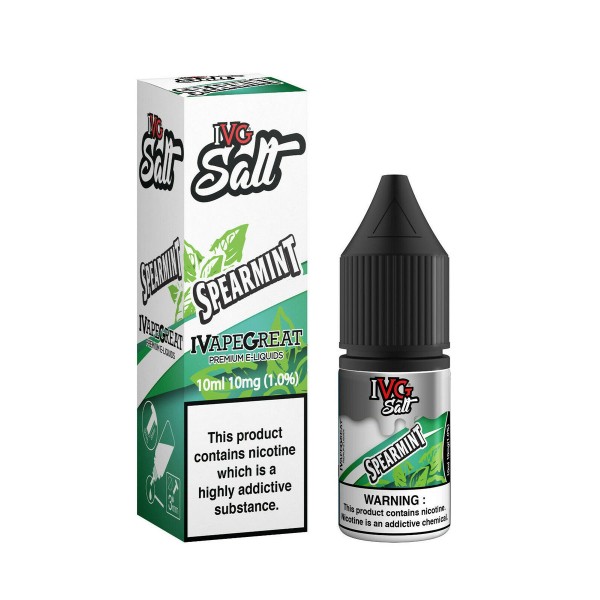 Spearmint by IVG Nic Salt 10ML E Liquid 10MG/20MG Vape 50VG Juice