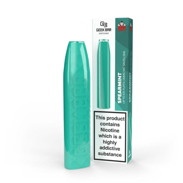 Spearmint By Geek Bar Vampire Vape Disposable Pod | 20MG/2% | 575 Puffs