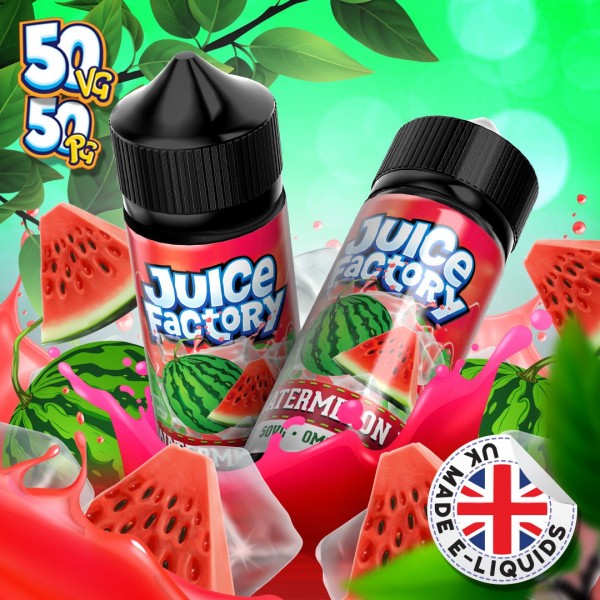 Watermelon Ice by Juice Factory. 100ML E-liquid, 0MG vape, 50VG/50PG juice