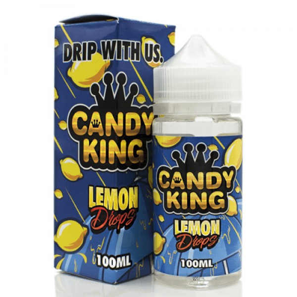 CANDY KING VAPE LEMON DROPS 100ML E LIQUID SHORTFILL 80VG 20PG JUICE