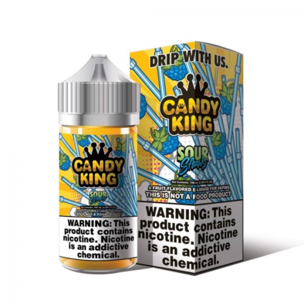 CANDY KING SOUR STRAWS 100ML E LIQUID 70VG 30PG VAPE 0MG JUICE