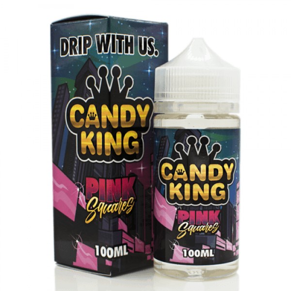 CANDY KING PINK SQUARES SHORTFILL 100ML E LIQUID E JUICE 80VG 20PG VAPE