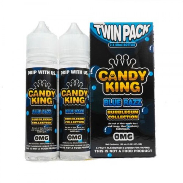 CANDY KING BUBBLEGUM COLLECTION BLUE RAZZ 100ML 80VG E LIQUID