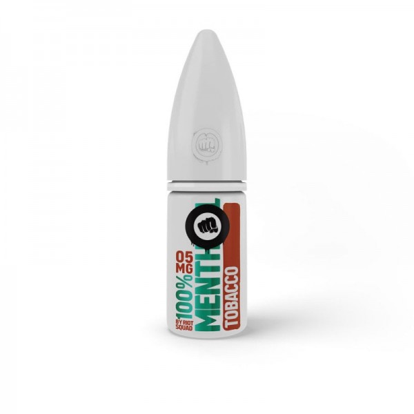 Tobacco Menthol Nic Salt by Riot Squad Salts 10ML E Liquid 50VG Vape 5MG/10MG/20MG Juice
