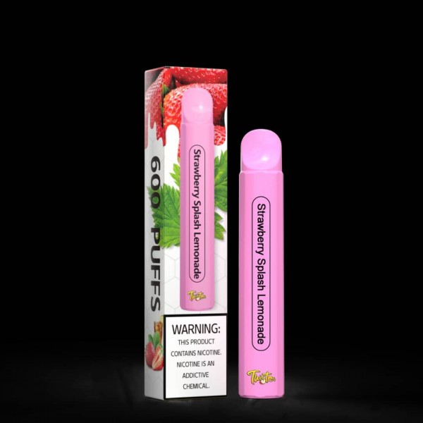 Strawberry Splash Lemonade By Twister | 20MG/2% Nic Salt | 600 Puffs | Disposable Vape Pen Pod Device