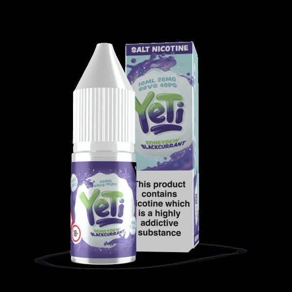 Honeydew Blackcurrant By Yeti Nic Salt 10ML E Liquid 20MG Vape 60VG Vape Multibuy