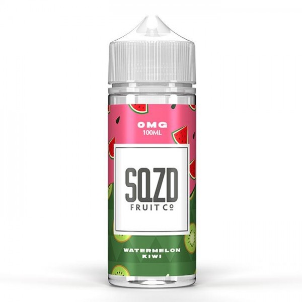 Watermelon Kiwi by SQZD Fruit Co. 100ML E-Liquid, 0MG Vape 70VG/30PG Juice