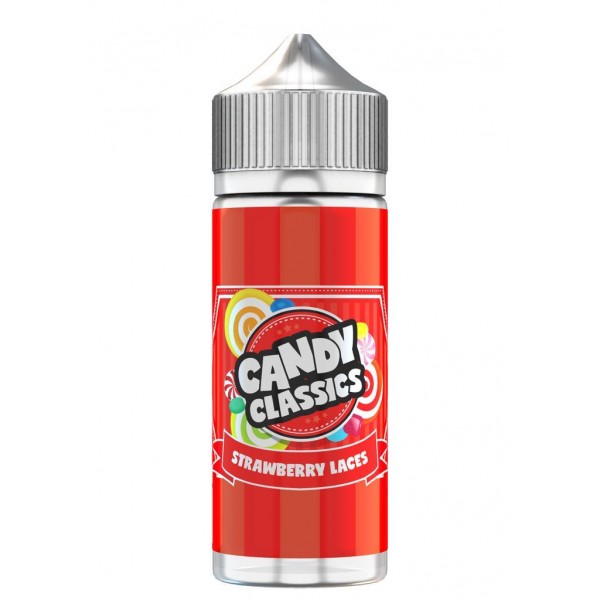 Candy Classics Strawberry Laces Drops 100ml E Liquid Juice 70vg Vape sub ohm Shortfill