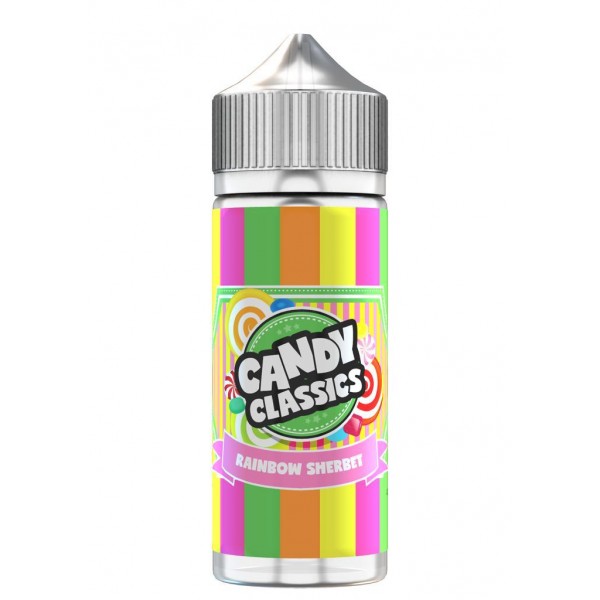 Candy Classics Rainbow Sherbet Drops 100ml E Liquid Juice 70vg Vape sub ohm Shortfill