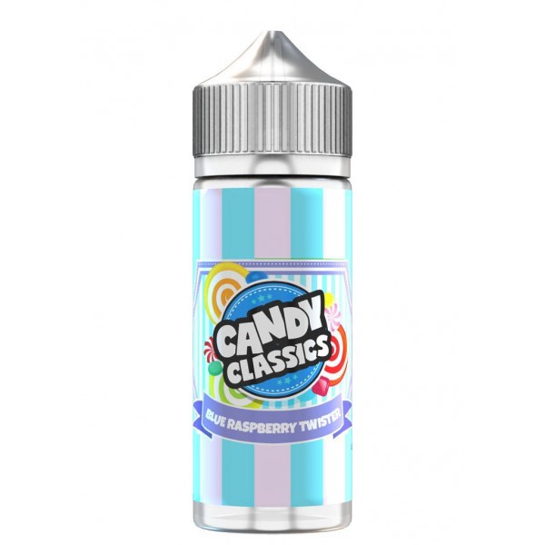 Candy Classics Blue Raspberry Twister Drops 100ml E Liquid Juice 70vg Vape sub ohm Shortfill