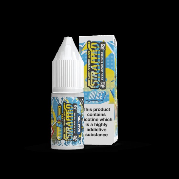 Cool Lemon Sherbet On Ice By Strapped Nic Salt 10ML E Liquid 60VG Vape 10MG/20MG Juice