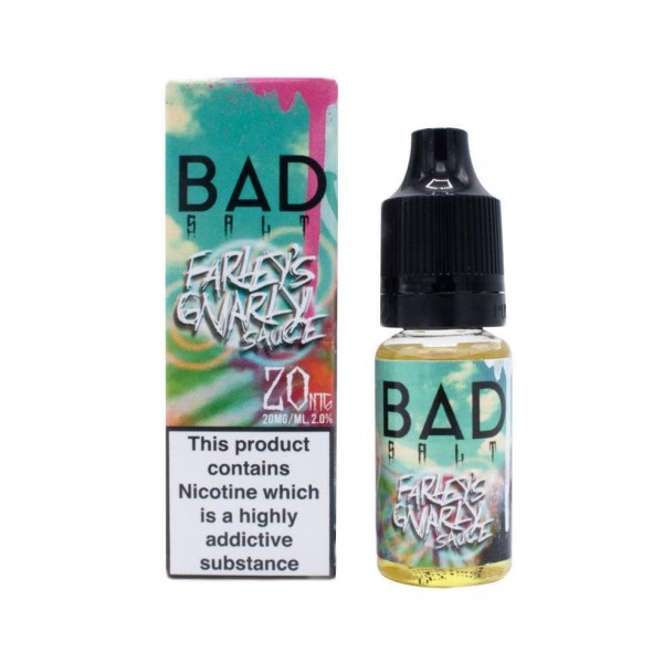 Farley's Gnarly Sauce By Bad Drip Nic Salt 10ML E Liquid 50VG Vape 10MG/20MG Juice