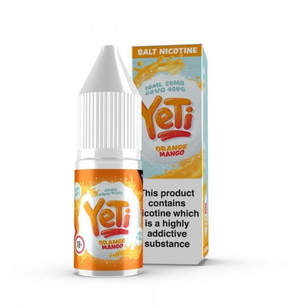 Orange Mango By Yeti Nic Salt 10ML E Liquid 20MG Vape 60VG Vape Multibuy