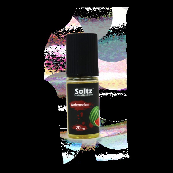 Watermelon by Soltz, Premium Nicotine Salt, 10ML E Liquid, 10MG/20MG Vape, 50VG Juice