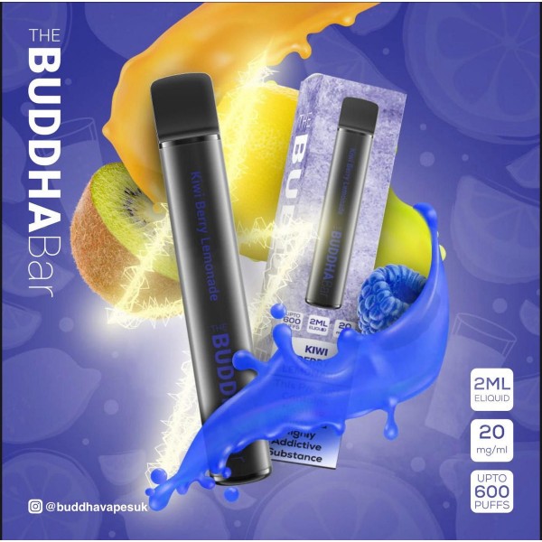 Kiwi Berry Lemonade By Buddha Bar Disposable Vape | 600 Puff | 20MG Nic Salt