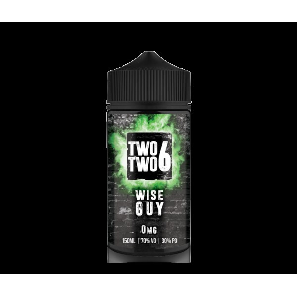 Wise Guy by TWO TWO 6 (226) 150ML E Liquid 70VG Vape 0MG Juice