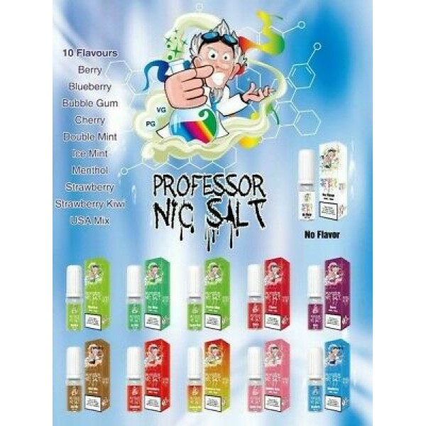 No Flavour By Professor Nic Salt 10ML E Liquid 20MG Vape Juice
