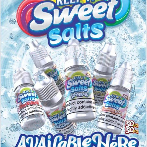 Strawberry Laces By Keep It Sweet Nic Salt 10ML E Liquid 50VG Vape 10MG/20MG Juice