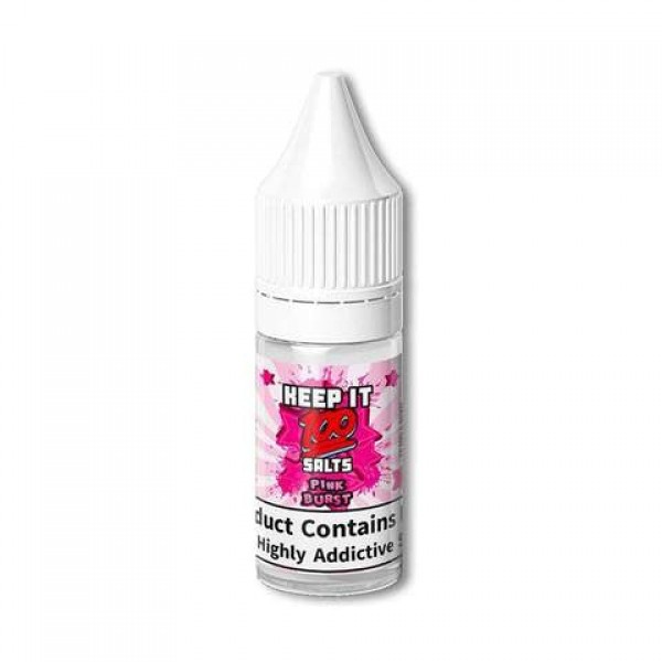 Pink Burst By Keep It 100 Nic Salt 10ML E Liquid 50VG Vape 10MG/20MG Juice